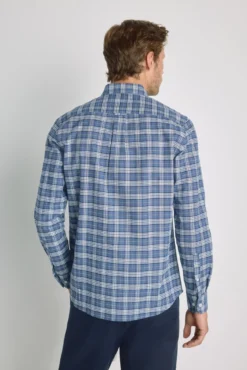 Camisa de xadrez manga comprida