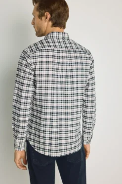Camisa de xadrez manga comprida