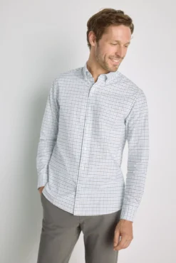 Camisa de xadrez manga comprida