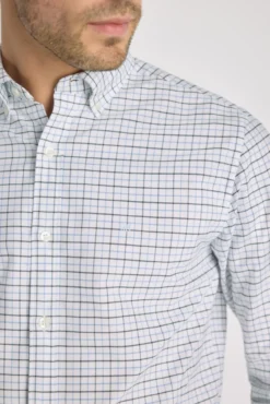 Camisa de xadrez manga comprida