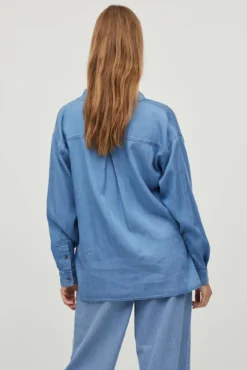 Camisa efeito Denim