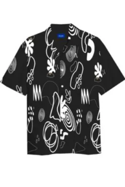 Camisa estampada com corte descontraído