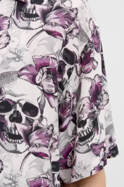 Camisa estampada com corte descontraído