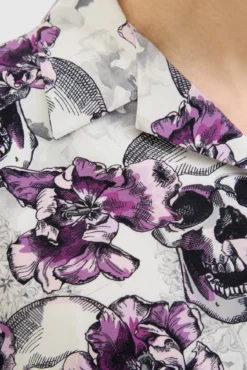 Camisa estampada com corte descontraído