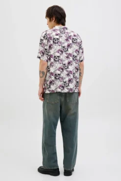 Camisa estampada com corte descontraído