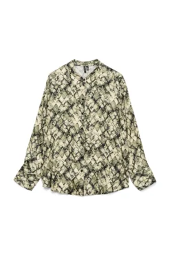 Camisa estampada de manga comprida