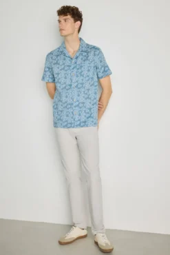 Camisa estampada de manga curta