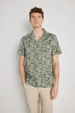 Camisa estampada de manga curta