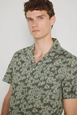 Camisa estampada de manga curta