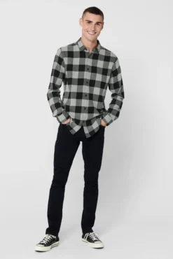 Camisa estampado quadrados