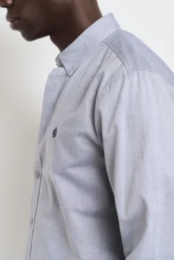Camisa estruturada bicolor