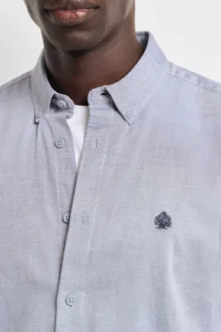 Camisa estruturada bicolor