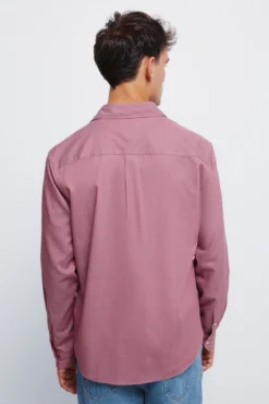 Camisa estruturada bicolor