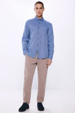 Camisa estruturada em flanela