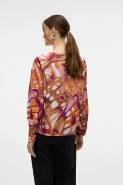 Camisa fluida de manga larga