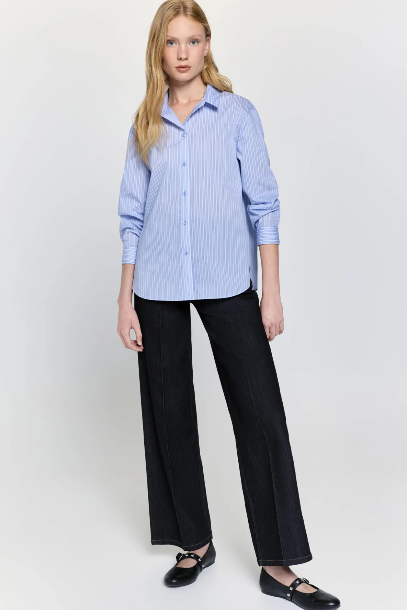 Camisa fluida riscas