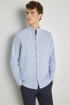 Camisa gola mao manga comprida
