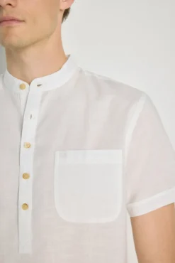 Camisa gola mao manga curta