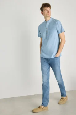 Camisa gola mao manga curta