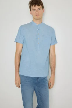 Camisa gola mao manga curta