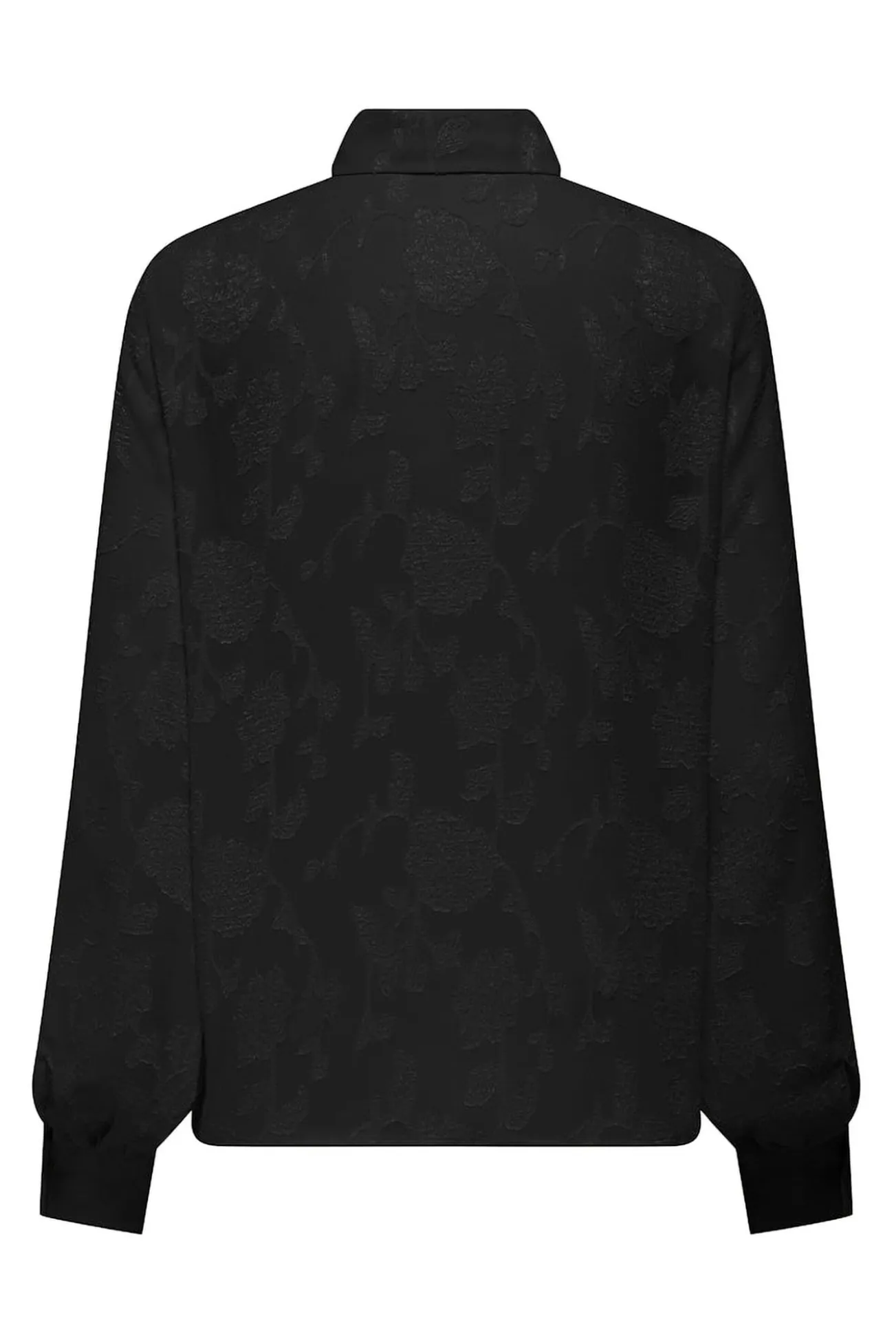 Camisa jacquard de manga comprida