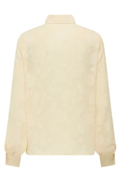 Camisa jacquard de manga comprida