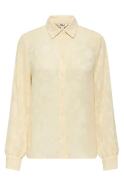Camisa jacquard de manga comprida