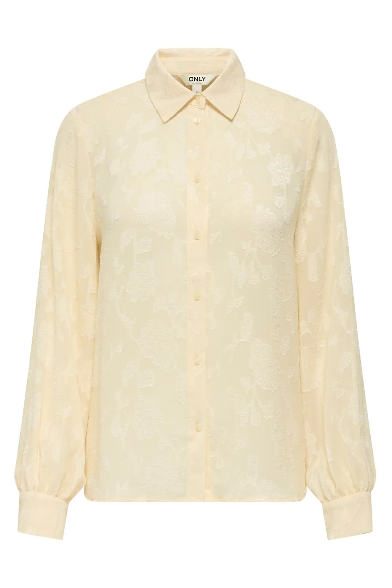 Camisa jacquard de manga comprida