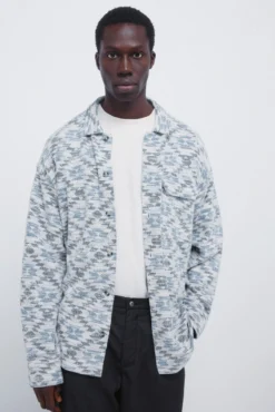 Camisa jacquard étnica