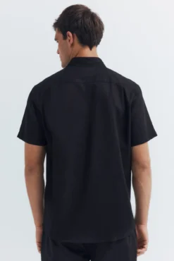 Camisa linho manga curta