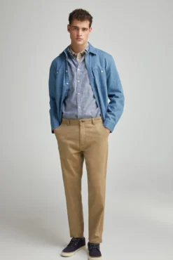Camisa lisa de algodão