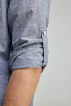 Camisa lisa de algodão