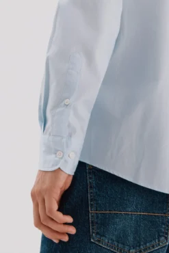 Camisa lisa de algodão tencel