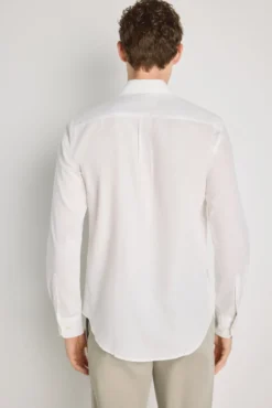 Camisa lisa de manga comprida