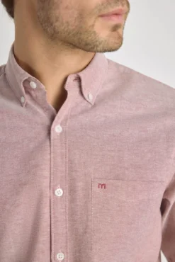 Camisa lisa de manga comprida