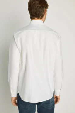 Camisa lisa de manga comprida