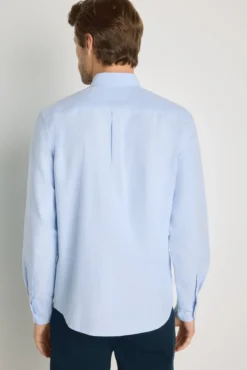 Camisa lisa de manga comprida