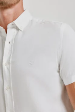 Camisa lisa de manga curta