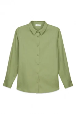 Camisa lisa em tecido estrutura