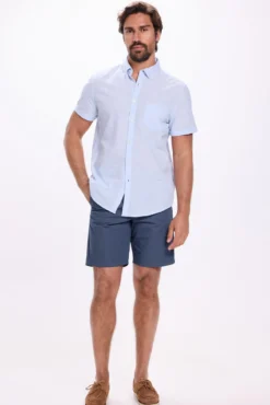 Camisa malha slub lisa