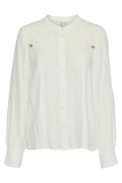 Camisa manga comprida com bordado