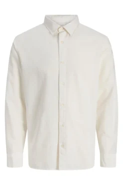 Camisa manga comprida em linho fino