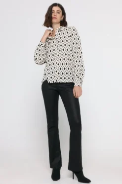 Camisa manga comprida estampada