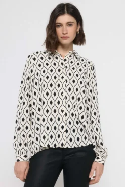 Camisa manga comprida estampada
