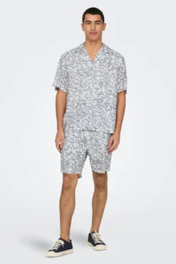 Camisa manga curta estampada