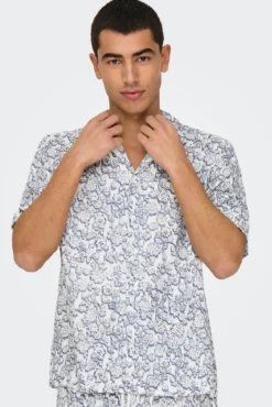 Camisa manga curta estampada
