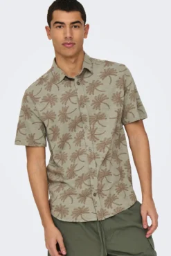 Camisa manga curta estampada
