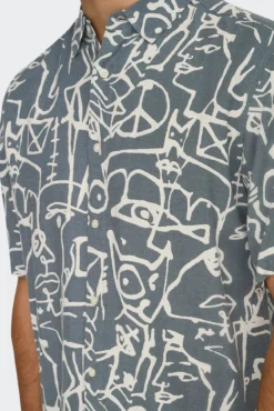 Camisa manga curta estampada