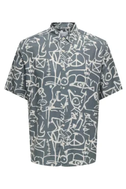 Camisa manga curta estampada
