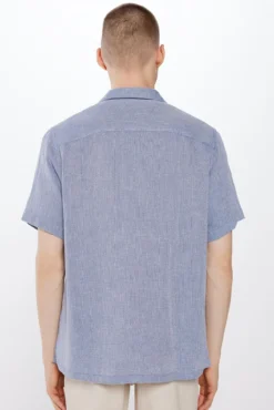 Camisa manga curta rústica